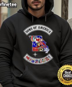 Official Sons of America Missouri sports hoodie featuring a stylish design and vibrant colors, perfect for fans.