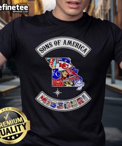 Official Sons Of America Missouri Sports T-Shirt featuring a bold design and vibrant colors for fans and supporters.