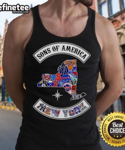 Official Sons of America New York Sports Tank Top featuring a stylish design, perfect for casual wear and sports fans.