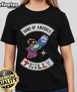 Official Sons of America Philadelphia Sports Ladies Tee featuring vibrant team colors and logo for stylish fans.