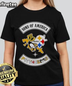 Official Sons of America Pittsburgh Sports ladies tee featuring vibrant team colors and a stylish design for fans.