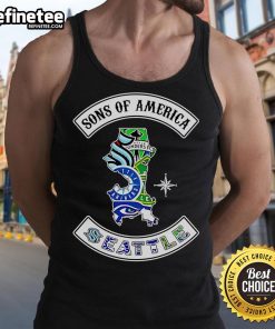 Official Sons of America Seattle Sports Tank Top featuring bold team graphics and a stylish design for fans.