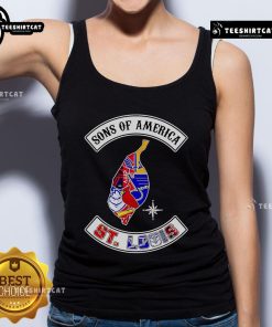 Official Sons of America St. Louis sports tank top featuring vibrant graphics and a comfortable fit for fans.