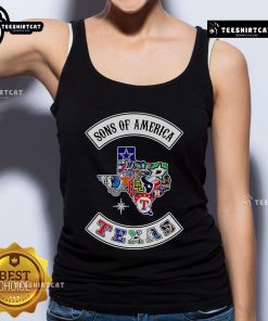 Official Sons of America Texas sports tank top featuring bold design and vibrant colors for fans and athletes.