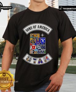 Official Sons Of America Utah Sports T-Shirt featuring vibrant graphics and comfortable fit for fans and athletes.