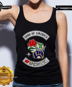 Official Sons of America Wisconsin sports tank top featuring a bold design and comfortable fit for fans and athletes.
