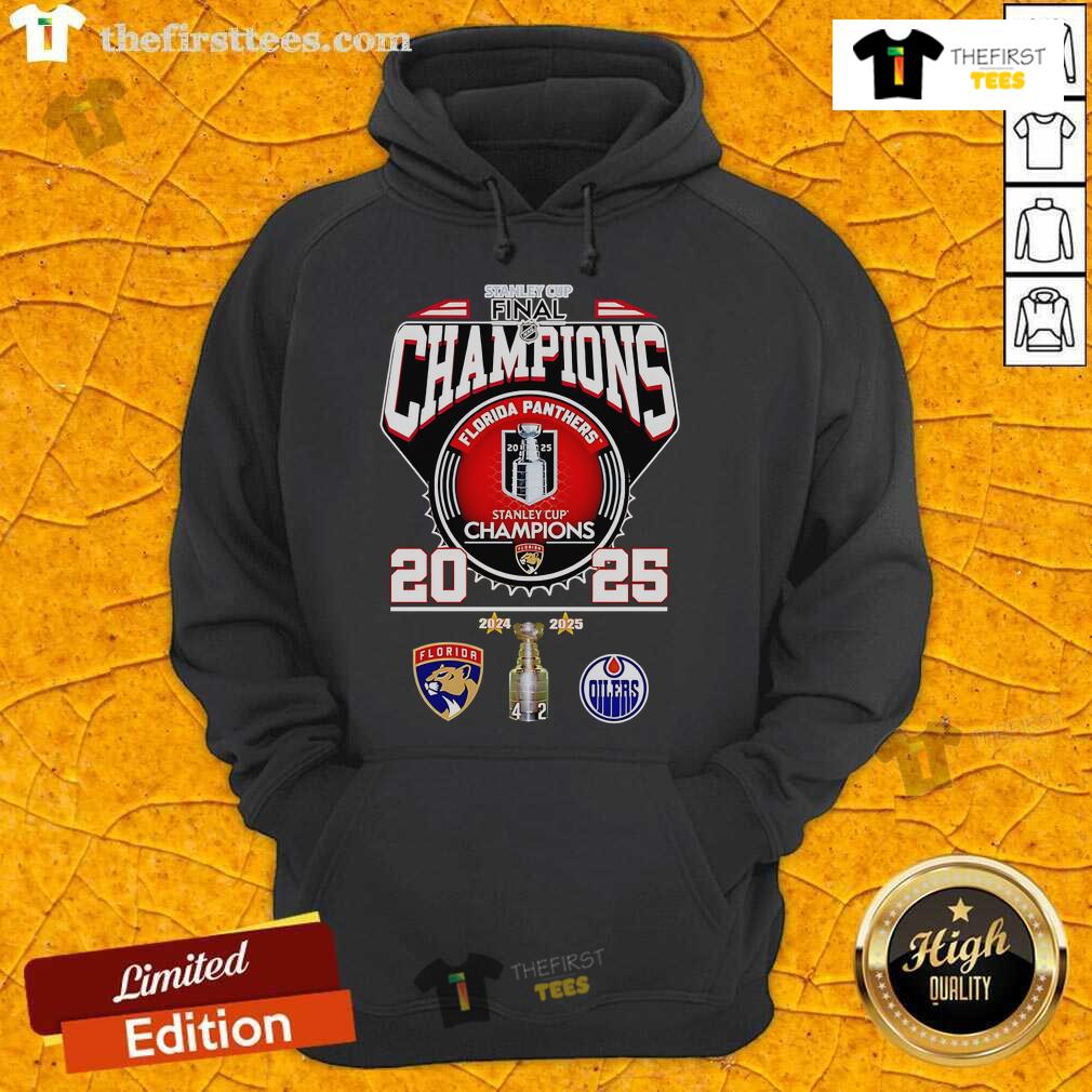 Official Stanley Cup Final Champions 2025 Florida Panthers Hoodie 2025 Florida Panthers hoodie celebrating their Stanley Cup Final championship victory.