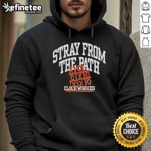 Official Stray From The Path Clockworked Hoodie in black, featuring bold logo and streetwear style, perfect for fans.