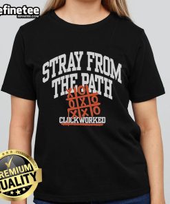 Official Stray From The Path Clockworked Ladies Tee featuring unique design and stylish fit for fans and fashion lovers.