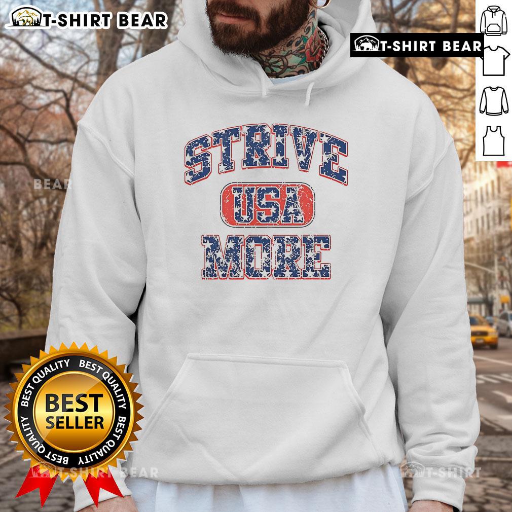 Official Strive Usa More Hoodie Official Strive USA More Hoodie in navy blue featuring a stylish logo, perfect for casual wear and promoting motivation.