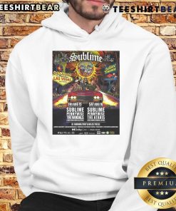 Official Sublime hoodie from the Dolby Live concert in Las Vegas, August 15, 2025, featuring vibrant design and band logo.