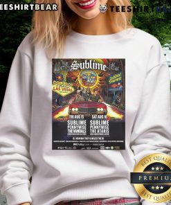 Alt Text: Official Sublime The Dolby Live in Las Vegas Tour August 15, 2025 sweatshirt featuring vibrant design and logo.