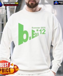 Official Summer 2025 Beautiful Logo on a stylish sweatshirt, perfect for trendy summer fashion.