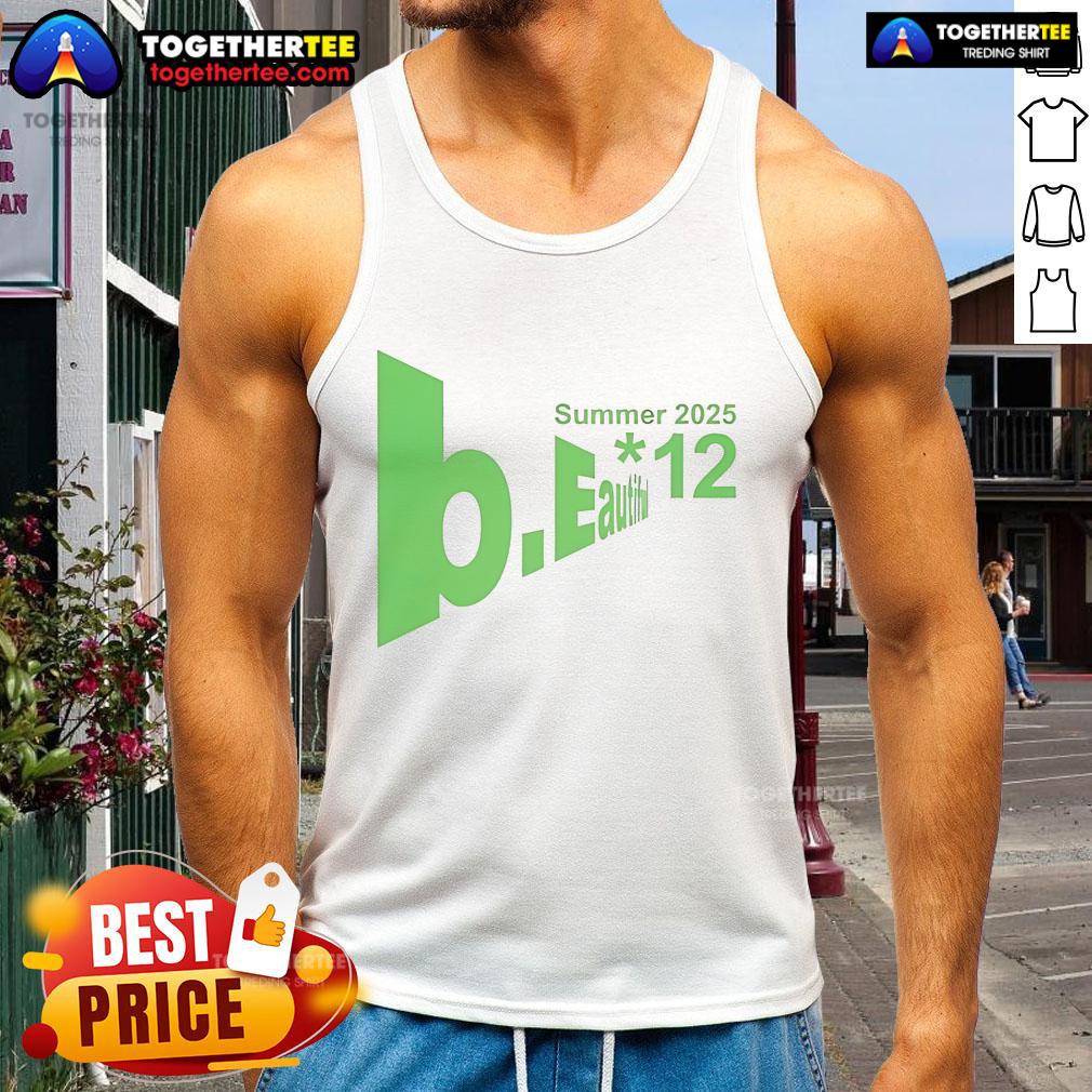 Official Summer 2025 Beautiful Logo 12 Tank Top Alt Text: Official Summer 2025 Beautiful Logo on a stylish tank top, perfect for summer fashion and casual wear.