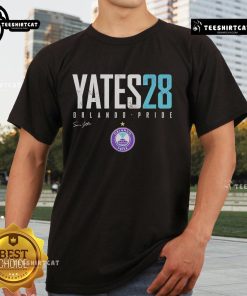 Official Summer Yates Orlando Pride Elite T-Shirt featuring vibrant colors and logo for fans of the LGBTQ+ community.