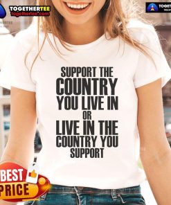 Official Support Ladies Tee showcasing country pride with a vibrant design for those who love their nation.