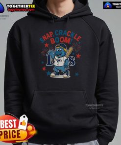 Official Tampa Bay Rays Snap Crackle Boom hoodie for Independence Day featuring vibrant team colors and logo.