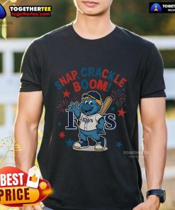 Official Tampa Bay Rays Snap Crackle Boom Independence Day T-Shirt featuring vibrant colors and patriotic design.