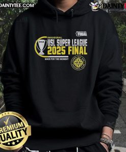 Official Tampa Bay Sun FC 2025 USL Super League Final Hoodie featuring team logo and vibrant design.