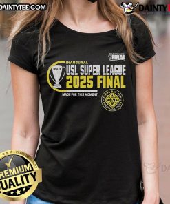 Official Tampa Bay Sun FC 2025 USL Super League Final ladies tee featuring team logo and stylish design for fans.