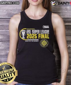 Official Tampa Bay Sun FC 2025 USL Super League Final tank top featuring team logo and vibrant colors.