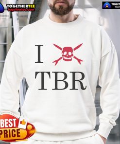 Alt Text: Official Teenage Bottlerocket I Love TBR sweatshirt featuring a bold logo, perfect for fans of the band.