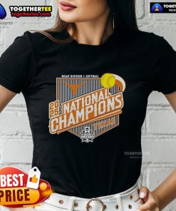 Official Texas Longhorns 2025 Softball National Champions Bound Ladies Tee showcasing team pride and championship spirit.