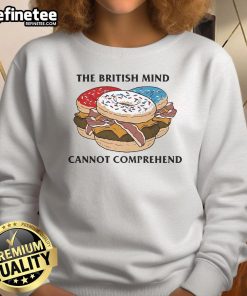 Official British Mind Cannot Comprehend Sweatshirt in stylish design, perfect for casual wear and showcasing humor.