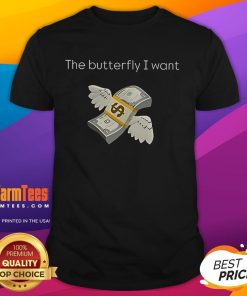 Alt Text: Official The Butterfly I Want T-Shirt featuring a vibrant butterfly graphic on a stylish, comfortable tee.