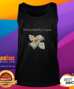 Official The Butterfly I Want Tank Top featuring a vibrant butterfly graphic on a stylish, comfortable fabric.
