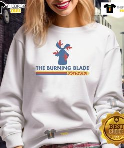 Official The Horizoneer The Burning Blade Tavern sweatshirt featuring a bold design and cozy fit for fans.