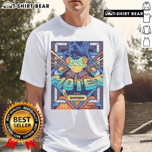 Alt Text: Official The Motet Boulder Theater Tour 2025 T-Shirt featuring vibrant design and band logo for fans.