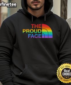 Official The Proud Face Pride LGBT Hoodie in vibrant colors, celebrating LGBTQ+ pride and inclusivity.