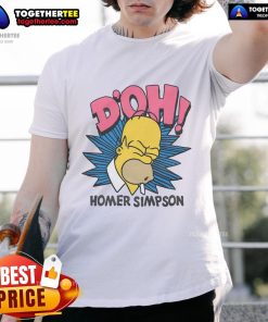 Alt Text: Official The Simpsons Homer Simpson D'Oh T-Shirt featuring a classic design of Homer with his iconic catchphrase.