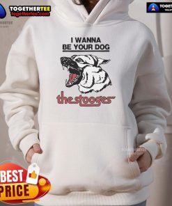 Official The Stooges 2025 I Wanna Be Your Dog hoodie featuring iconic band logo and vibrant design in a stylish fit.