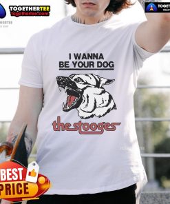 Official The Stooges 2025 I Wanna Be Your Dog T-Shirt featuring bold graphic design and classic rock style.