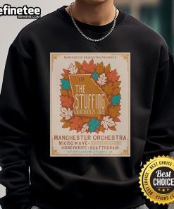 Official 'The Stuffing XV' November 21, 2025, poster on sweatshirt, featuring event details at Eastern Atlanta, GA.
