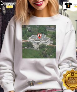 Official The White House sweatshirt featuring iconic presidential seal, perfect for casual wear and patriotic style.