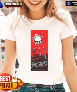 Alt Text: Official The White Stripes Ladies Tee from the Aug 12, 2025 concert at The Greek Theatre in Berkeley, CA.