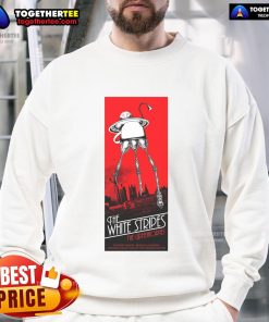 Official The White Stripes sweatshirt featuring concert details from The Greek Theatre in Berkeley, CA, Aug 12, 2025.