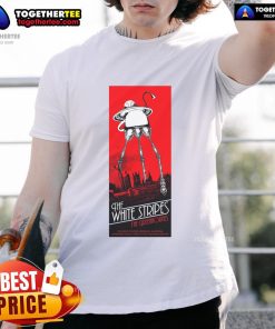 Official The White Stripes t-shirt from their concert at The Greek Theatre in Berkeley, CA, on Aug 12, 2025.