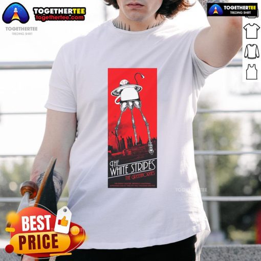 Official The White Stripes t-shirt from their concert at The Greek Theatre in Berkeley, CA, on Aug 12, 2025.