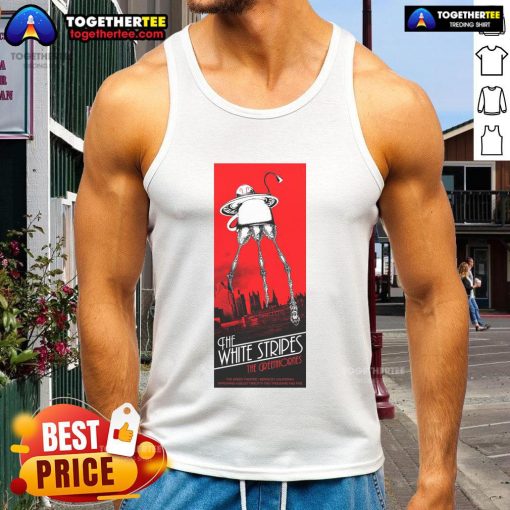 Official The White Stripes tank top from their concert at The Greek Theatre, Berkeley, CA, on Aug 12, 2025.
