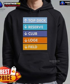 Alt Text: Official Top Deck Reserver Club Logo Hoodie featuring a stylish design perfect for fans and collectors.