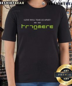 Official Tranmere Rovers Love Will Tear Us Apart 1884-2025 Ladies Tee showcasing club pride and style.
