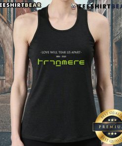 Official Tranmere Rovers Love Will Tear Us Apart 1884-2025 Tank Top showcasing team pride and vintage design.