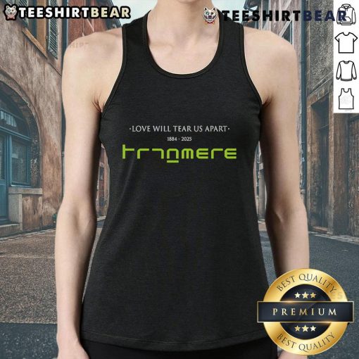 Official Tranmere Rovers Love Will Tear Us Apart 1884-2025 Tank Top showcasing team pride and vintage design.