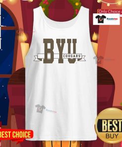 Official BYU Ribbon Tank Top in vibrant tie-dye design, perfect for fans and summer wear.