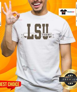 Alt Text: Official Tysdyes LSU ribbon t-shirt featuring vibrant colors and a stylish design for fans and supporters.
