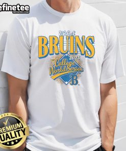 Alt Text: Official UCLA Baseball 2025 College World Series T-Shirt featuring team logo and vibrant colors, perfect for fans.